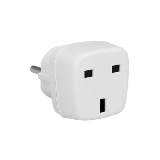 Adaptador Viaje Toma Inglesa A Schuko
