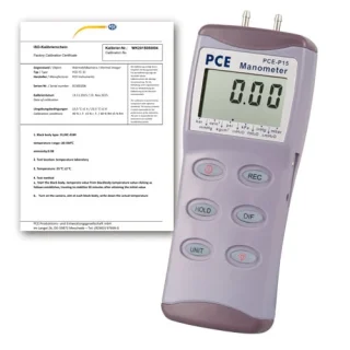Manómetro PCE-P15-ICA incl. certificado de calibración ISO