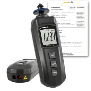 Tacómetro PCE-T 238-ICA incl. certificado calibración ISO