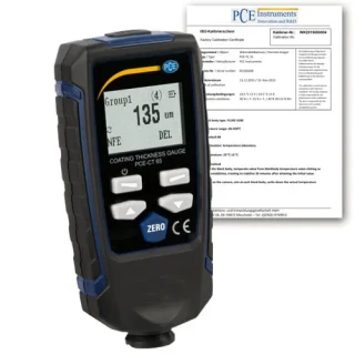 Espesímetro PCE-CT 65-ICA incl. certificado de calibración ISO