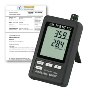 Termohigrómetro PCE-HT110-ICA incl. certificado de calibración ISO