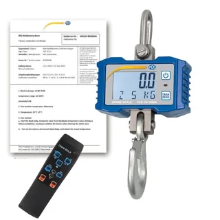 Balanza colgante PCE-CS 1000N-ICA incl. certificado de calibración ISO