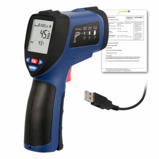 Pirómetro PCE-890U-ICA incl. certificado de calibración ISO