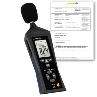 Sonómetro Bluetooth PCE-323-ICA incl. certificado de calibración ISO