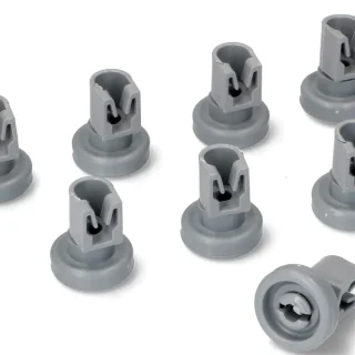 Ruedas (8 unidades) cesto superior lavavajillas Zanussi, AEG 50269970005