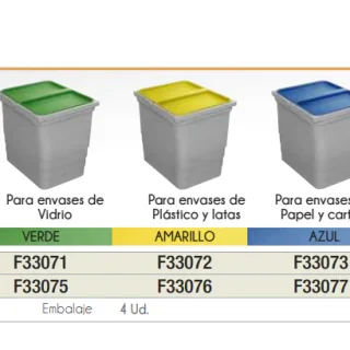 Contenedor de residuos ecológico 6-14L Plastimodul