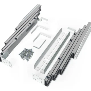 Guía telescópica para mesa oculta plegable con frente F19238