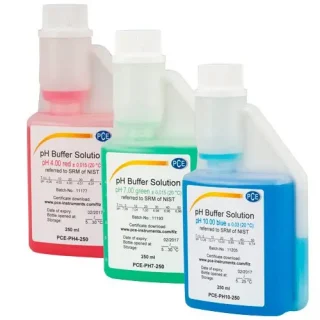Solución de calibración pH4 + pH7 + pH10 PCE-PH4710