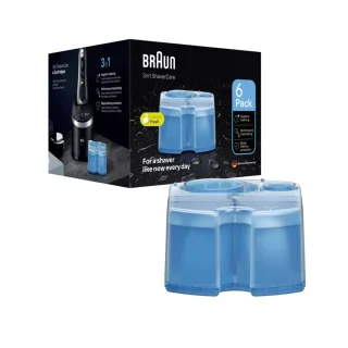 Braun Pack 6 Cartuchos afeitadora Clean and Renew Lemon Fresh