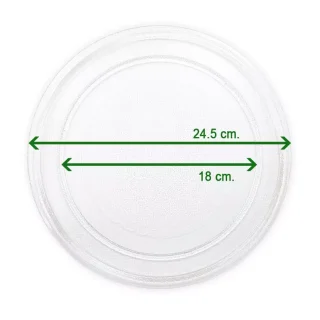 Plato microondas diámetro 24.5cm Universal